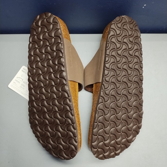 Birkenstock Medina Thong Sandals Mens US 9 Brown Adjustable Buckle Strap Slip On